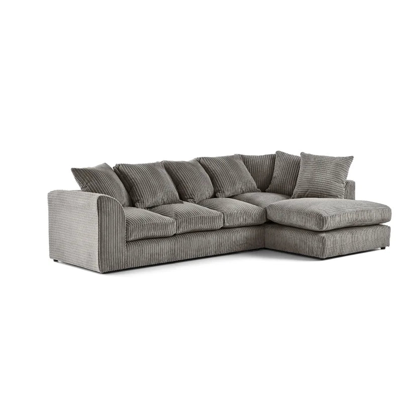 Jumbo Cord Corner Sofas 5 Seater Large