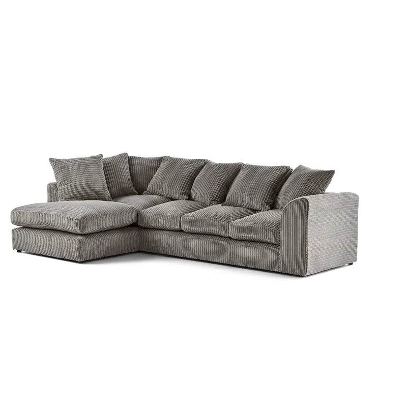 Jumbo Cord Corner Sofas 5 Seater Large