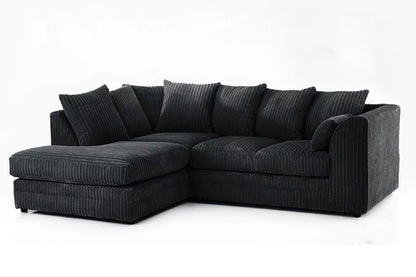 Black Jumbo Cord Sofas