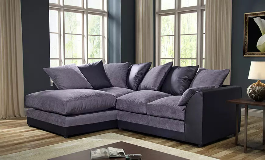 Black and gray online sectional