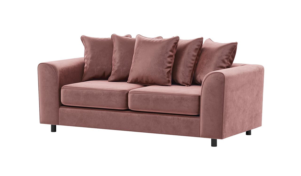 Pink Plush Velvet Sofas