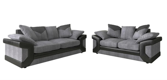 Dino Black & Grey Sofa