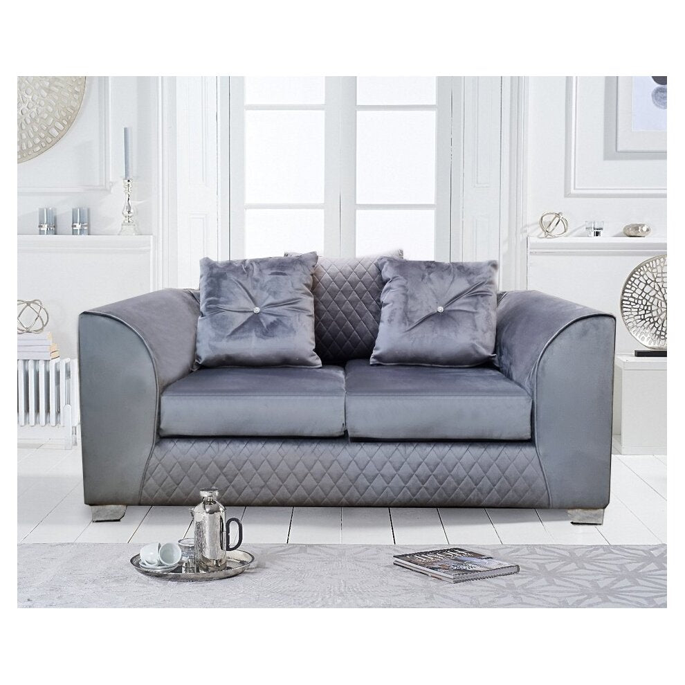 Plush Velvet Sofas black, grey, blue