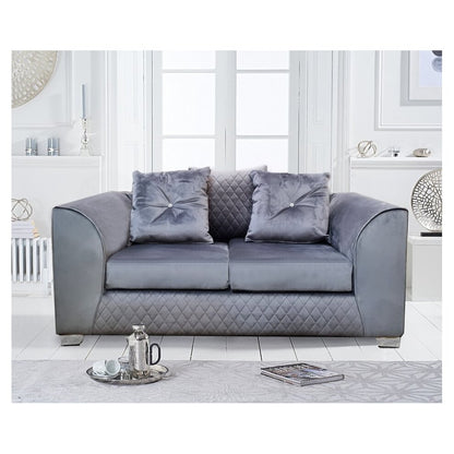 Plush Velvet Sofas black, grey, blue