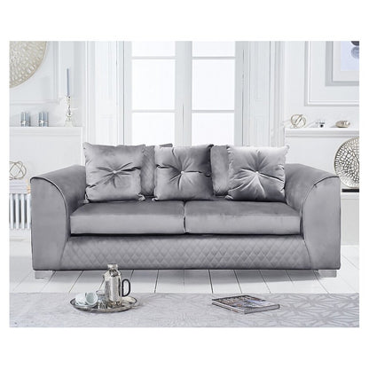 Plush Velvet Sofas black, grey, blue