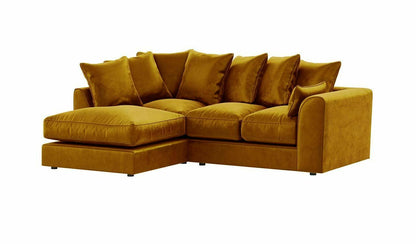 Gold Plush Velvet Sofa