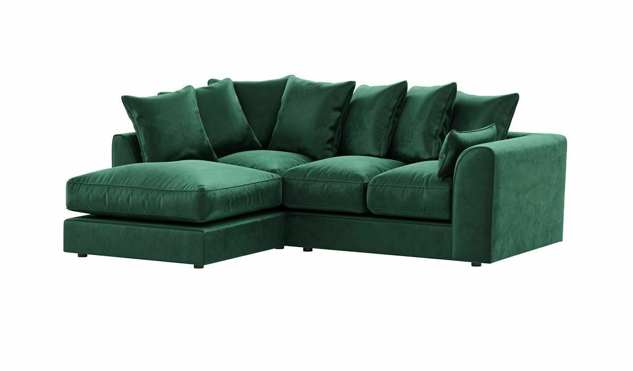 Green Plush Velvet Sofas