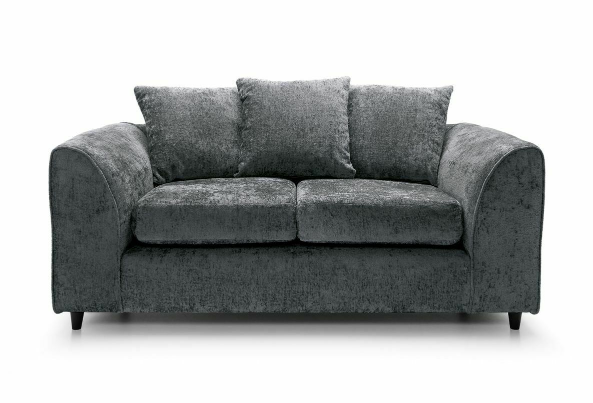 Grey Chanille Fabric Sofa