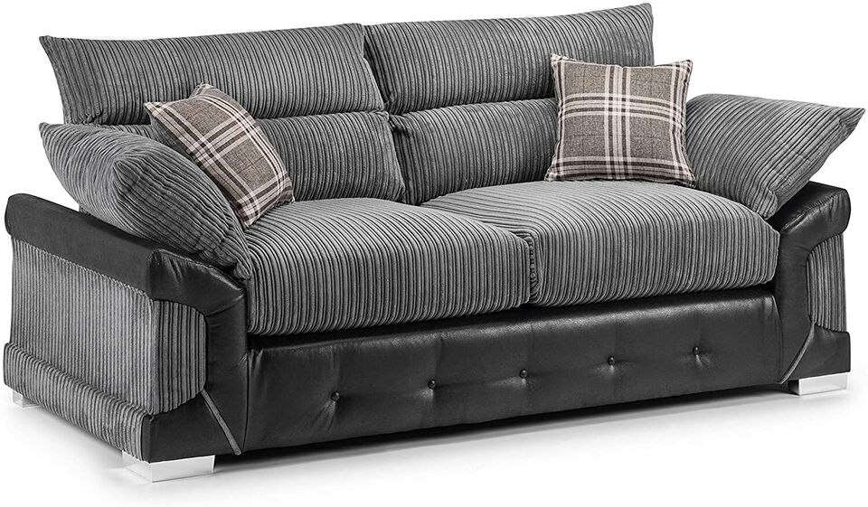 BRAND NEW | Logan Sofa Black & Grey